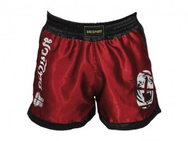 Bermuda de Muay Thai Vermelho com Preto9